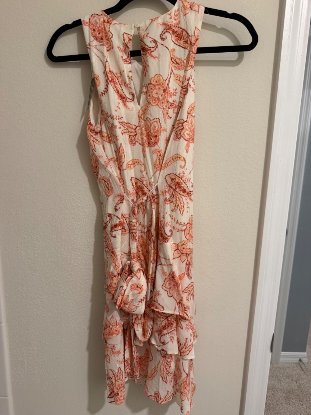Express Printed Mini Ruffle Dress - Picture 2 of 2